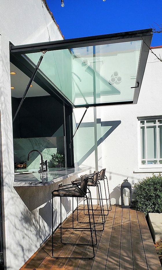 Modern home with European aluminum windows